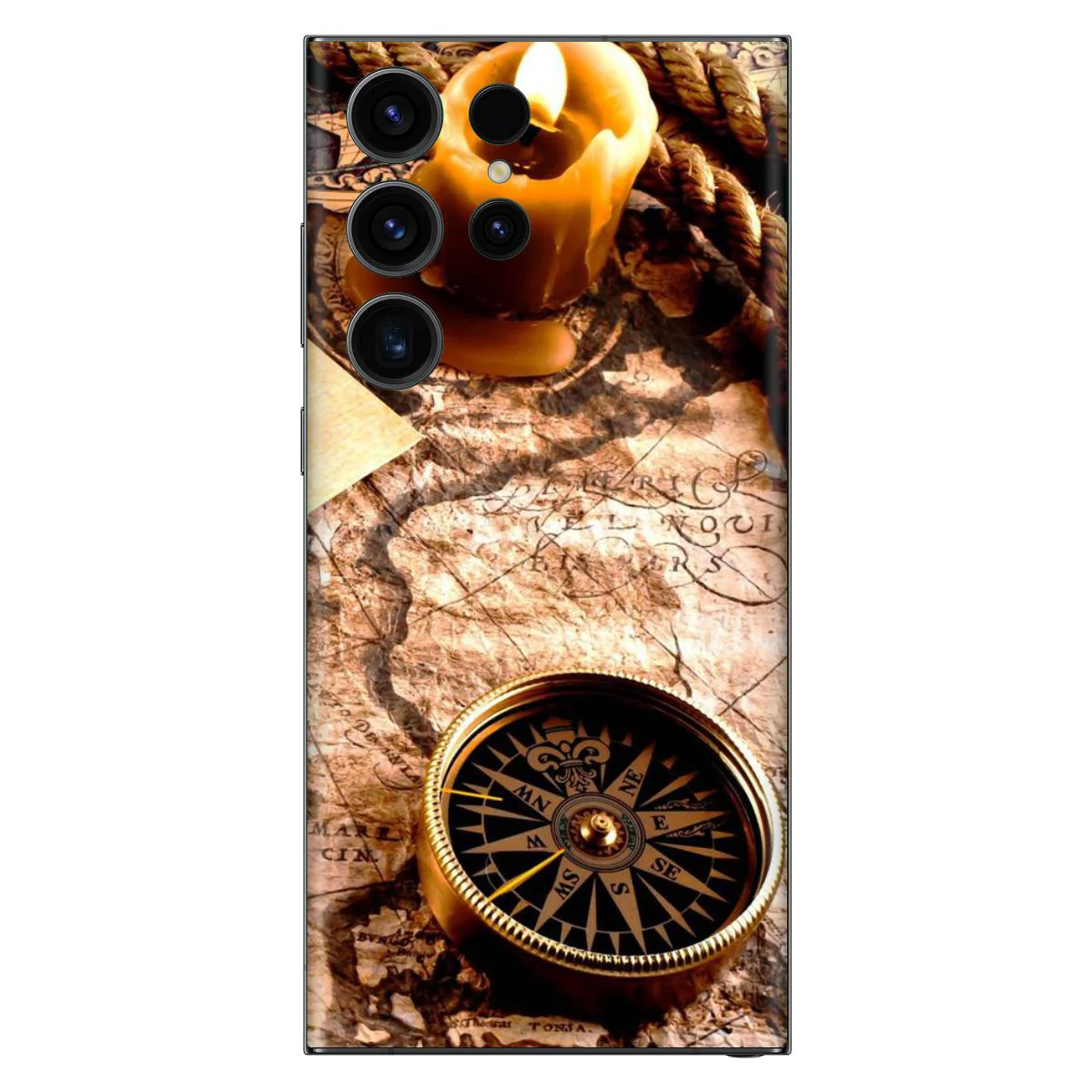 Travel Compass Mobile Skin