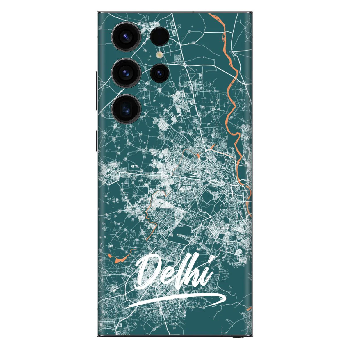Travel Map Delhi Mobile Skin