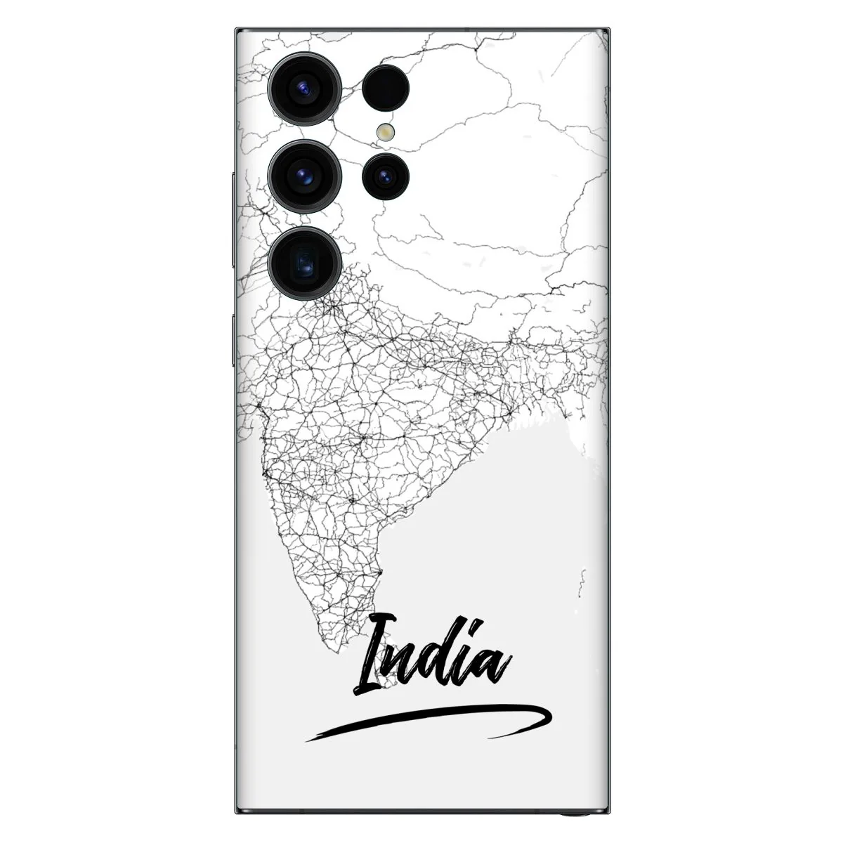 Travel Map India Mobile Skin