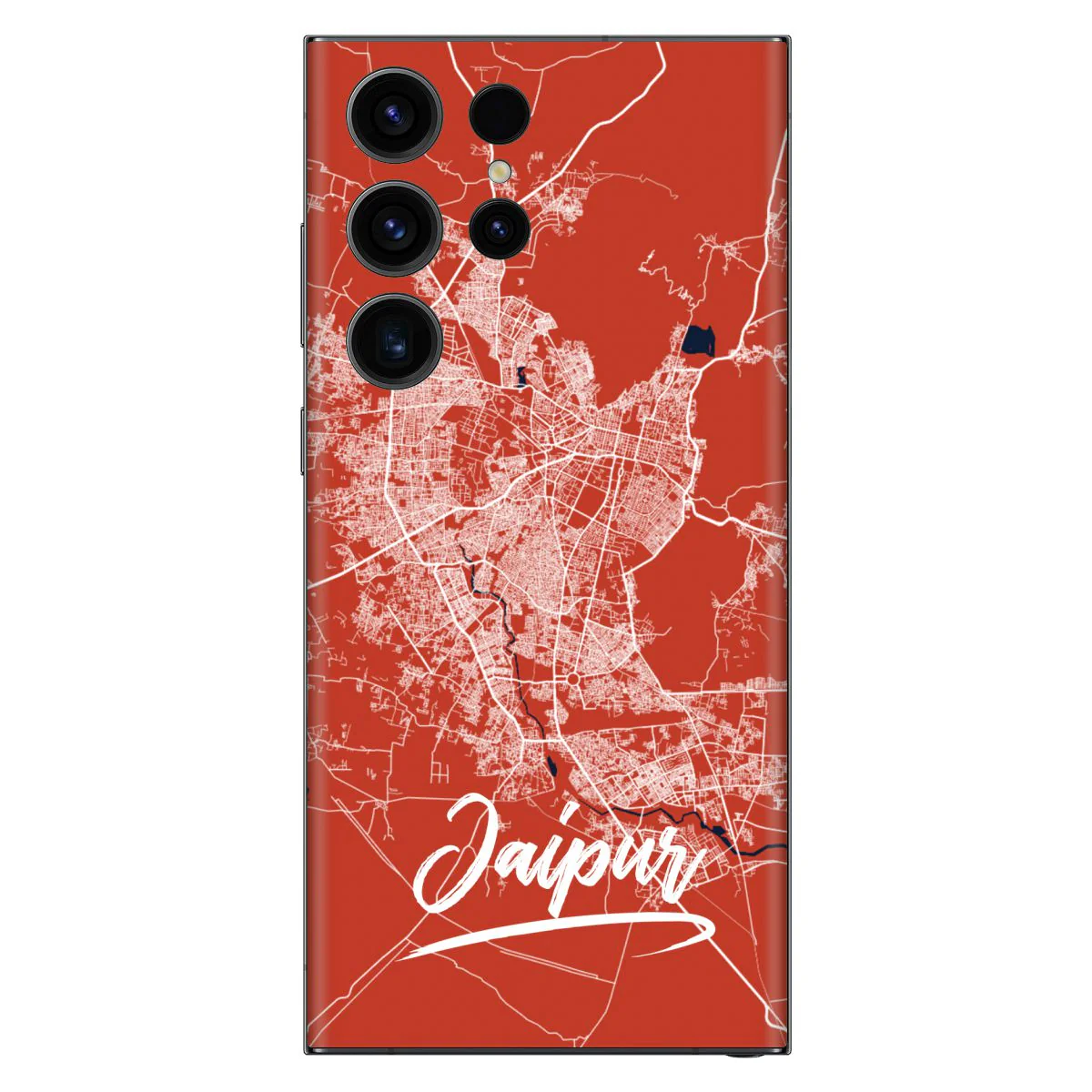 Travel Map Jaipur Mobile Skin