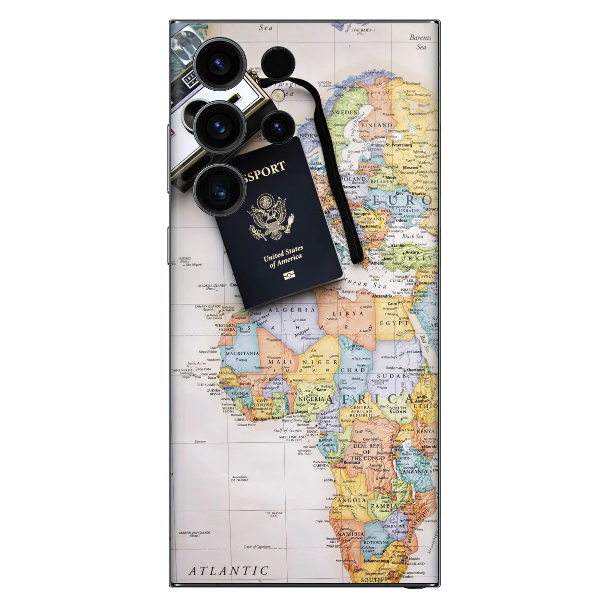 Travel Map Mobile Skin