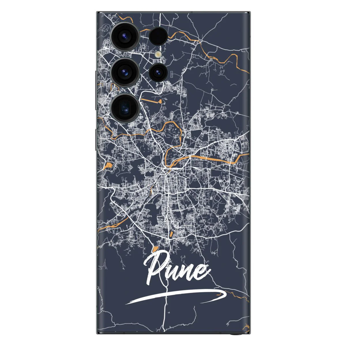 Travel Map Pune Mobile Skin