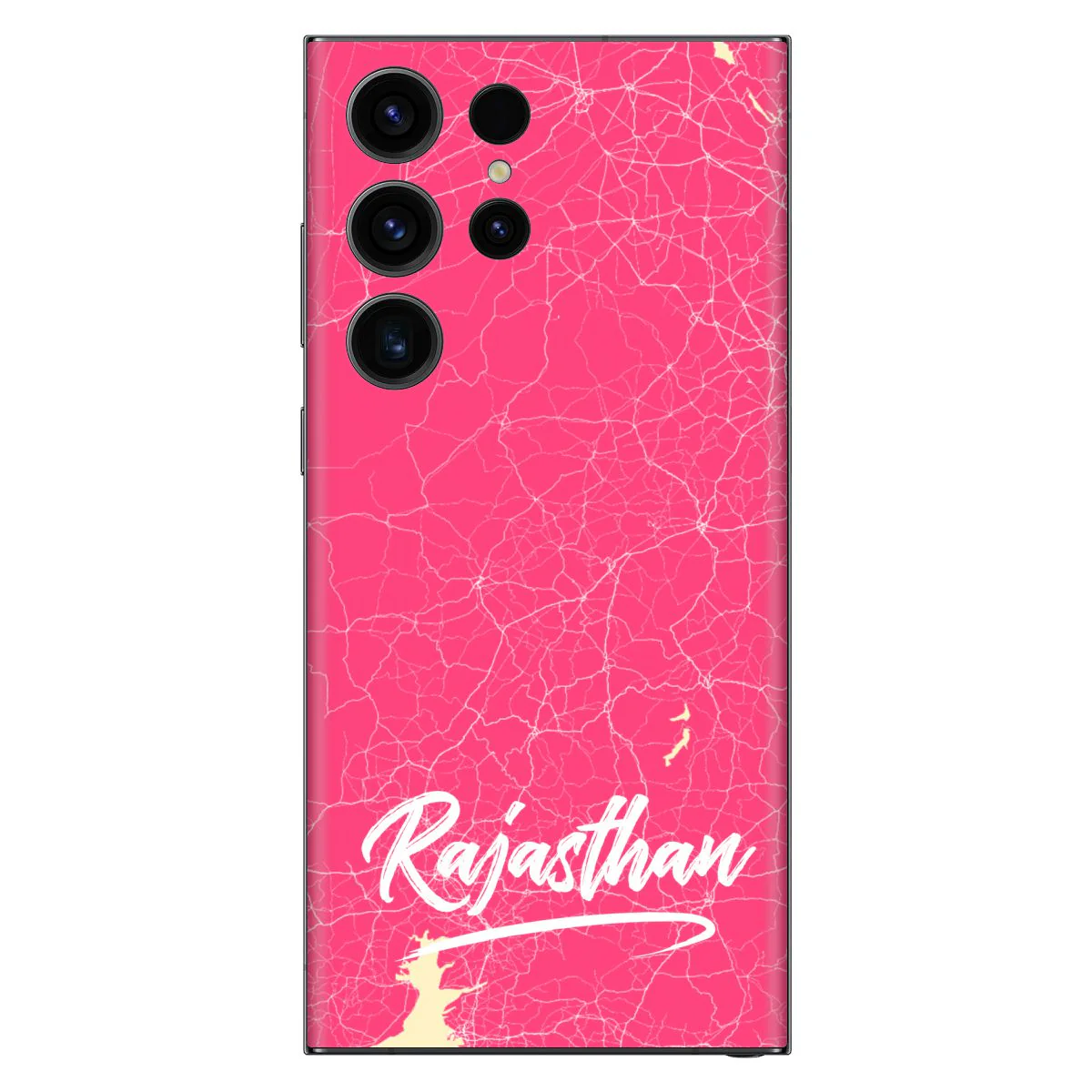 Travel Map Rajasthan Mobile Skin