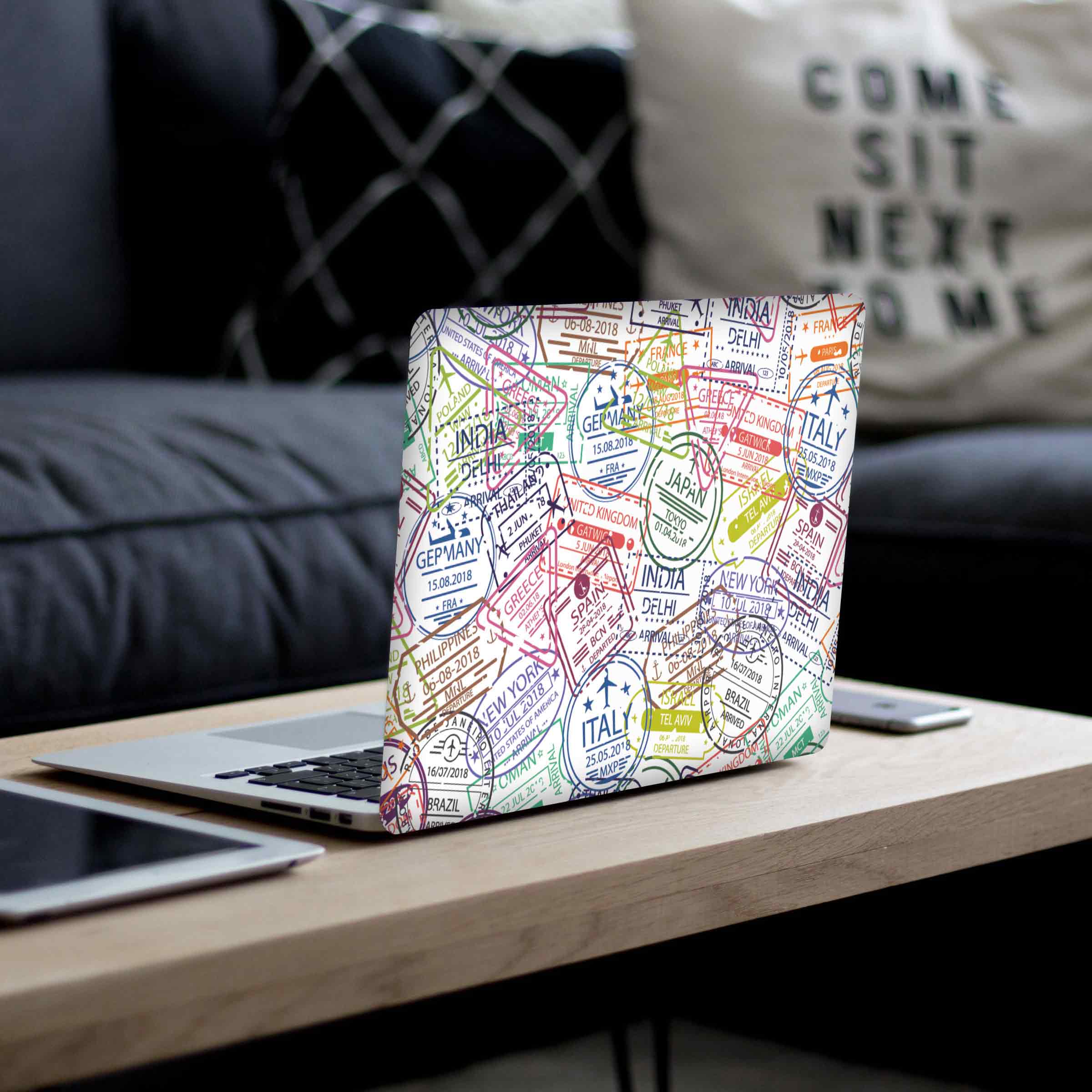 Travel Stamps Laptop Skins - Image 3