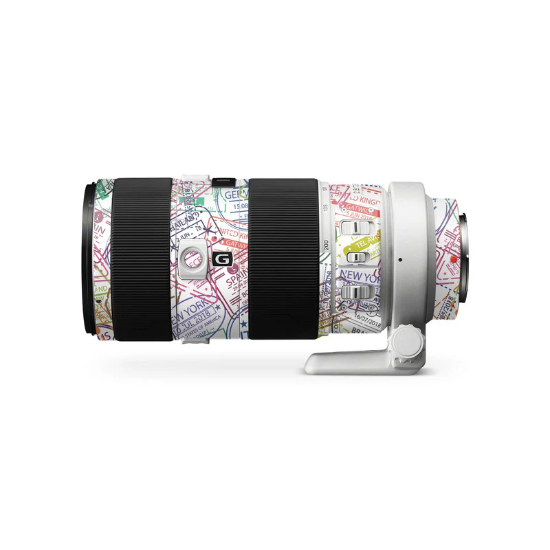 Travel Stamps Lens Skins