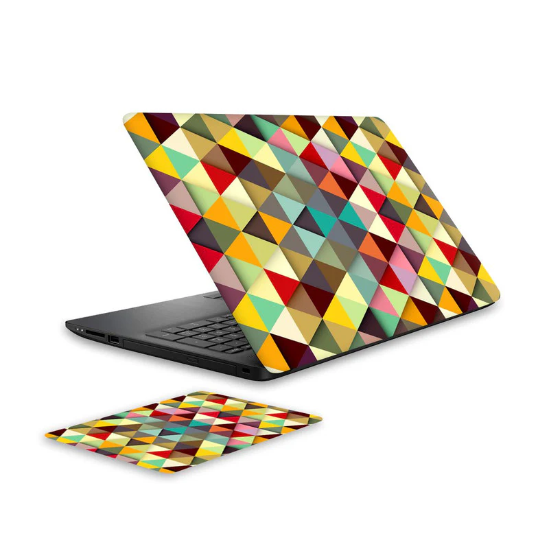 Triangle Laptop Skin and Mouse Pad Combo