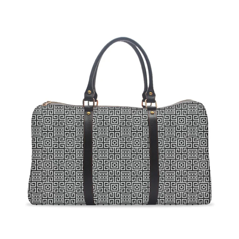 Tribal Black And White Gym Bag