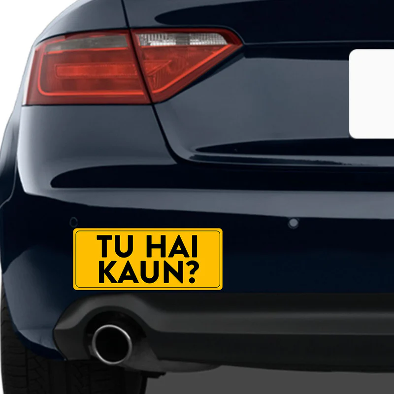 Tu Hai Kaun? Car Bumper Sticker - Image 2