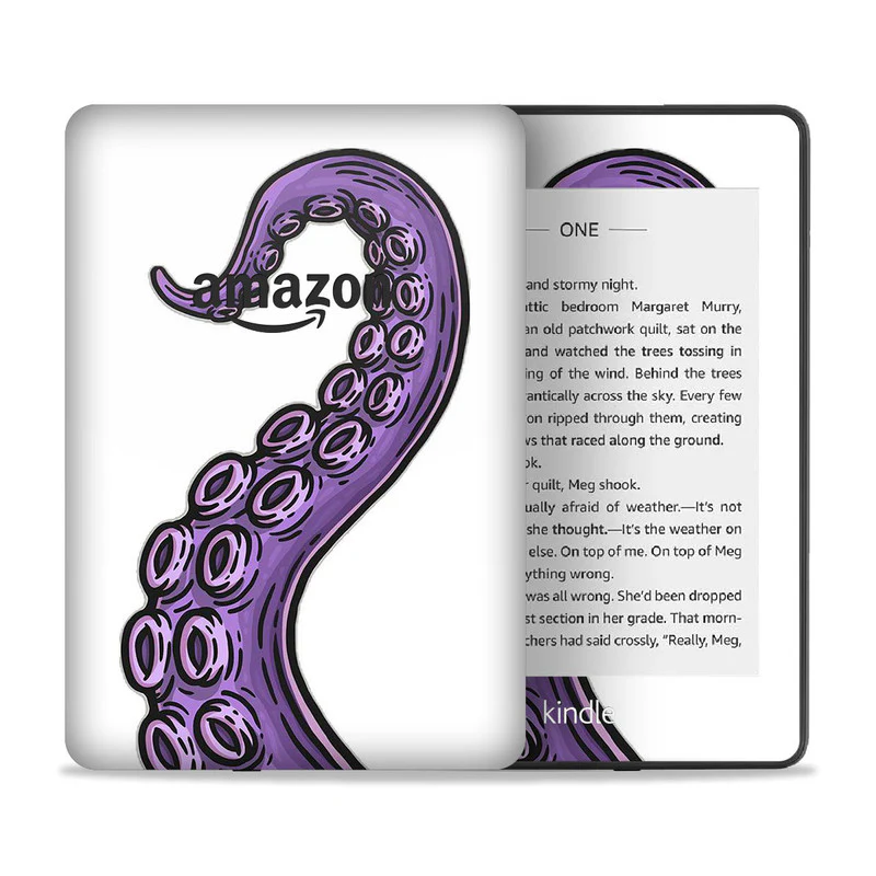 Purple Tentacles Kindle Skin