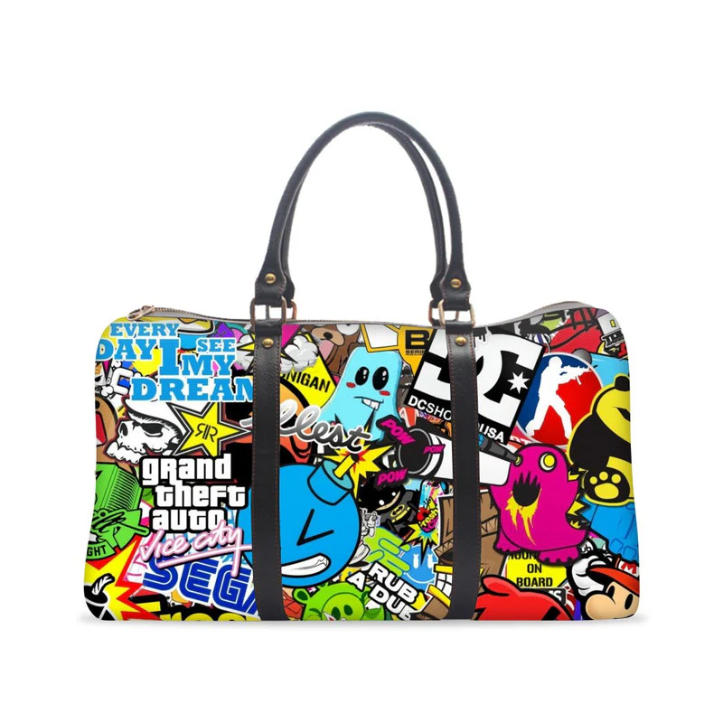 Vice City Stickers Gym Bag