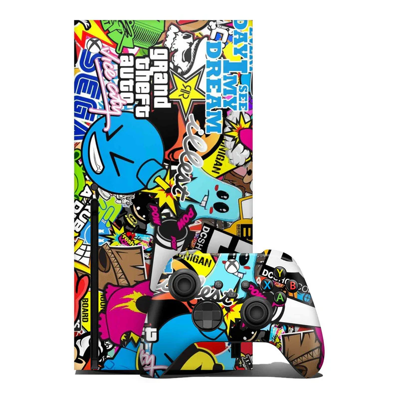 Vice City Stickers Xbox Skin