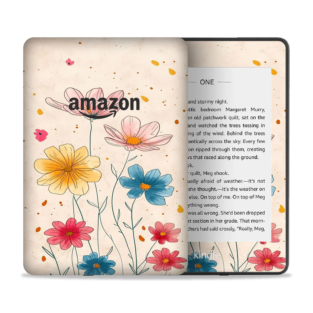 Vintage Floral Pattern Skin For Kindle