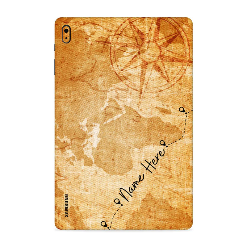 Vintage Map Custom Name Tab Skin