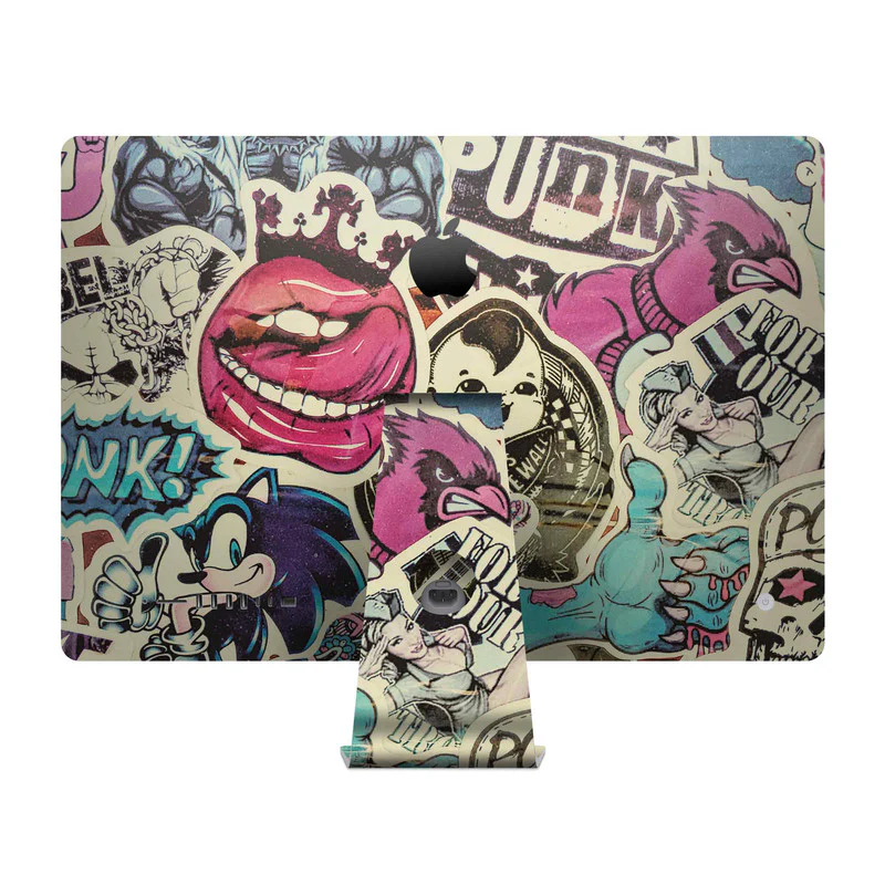 Vintage Punk Skin For Apple iMac - Image 2