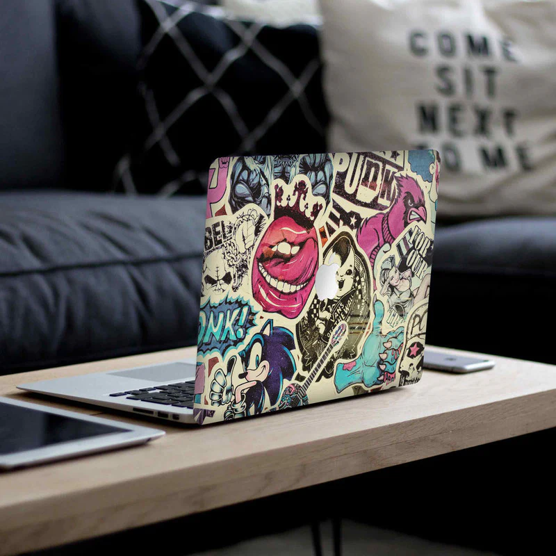 Macbook Vintage Punk Laptop Skins - Image 4
