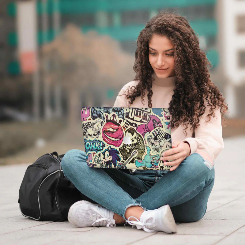 Macbook Vintage Punk Laptop Skins - Image 5