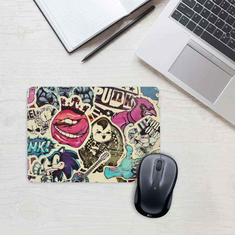 Vintage Punk Mouse Pad - Image 2
