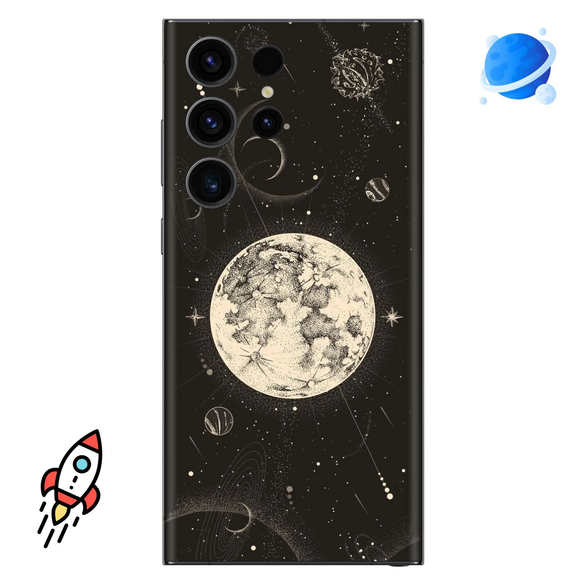 Vintage Space Mobile Skin