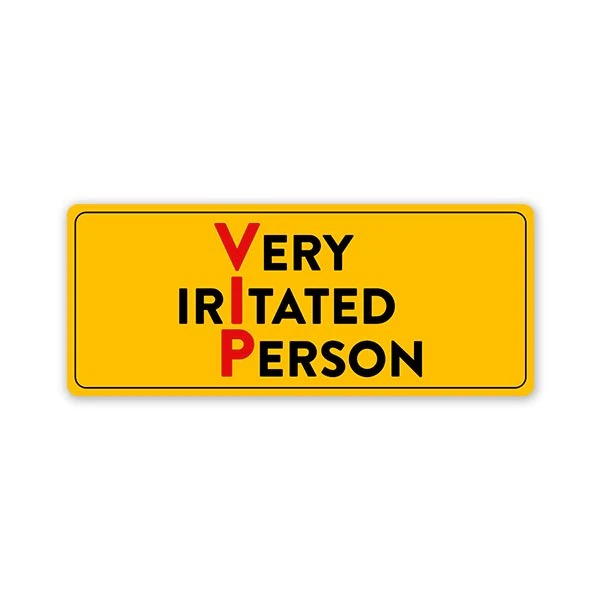 Vip Car Bumper Sticker