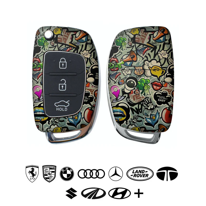 Vocalize Abstract Car Key Skins