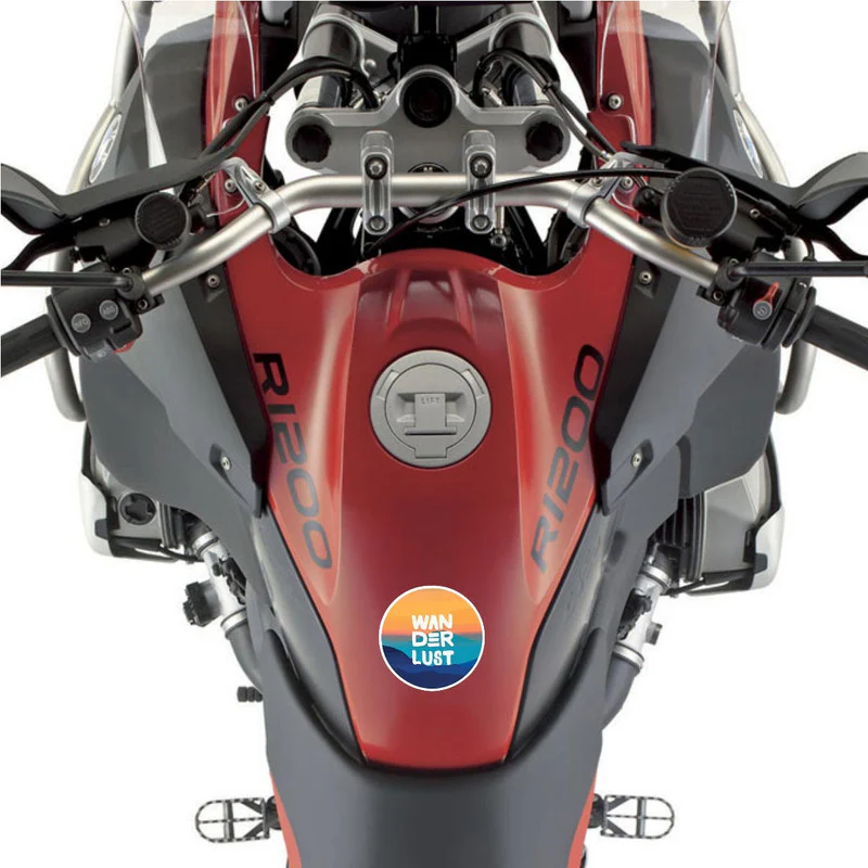 Wanderlust Bike Fuel Tank Decal