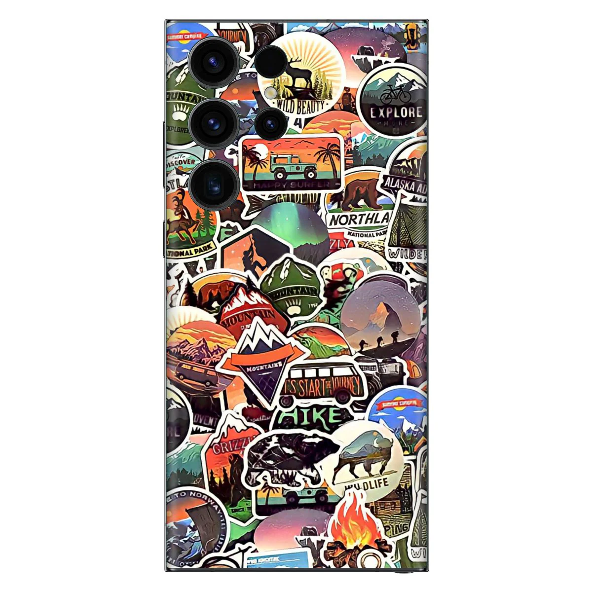 Wanderlust Stickers Mobile Skin