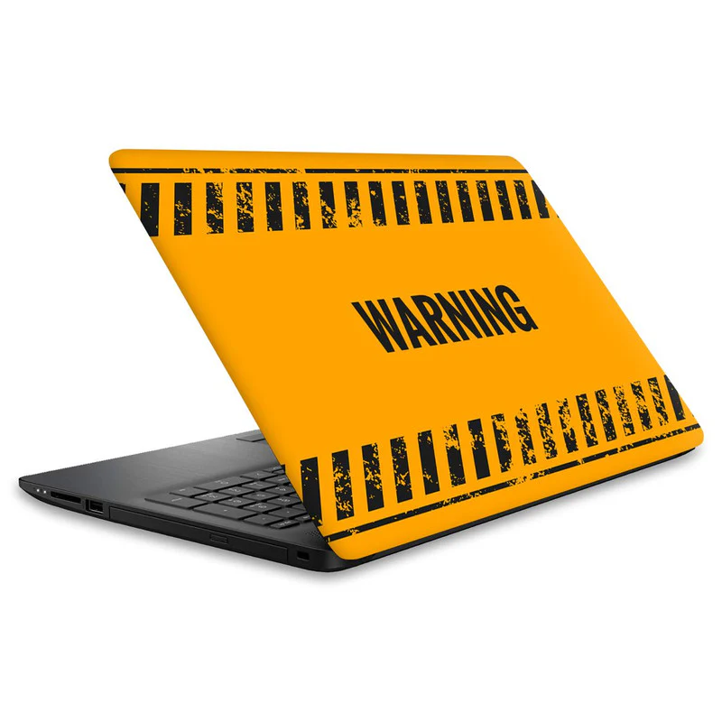 Warning Laptop Skin