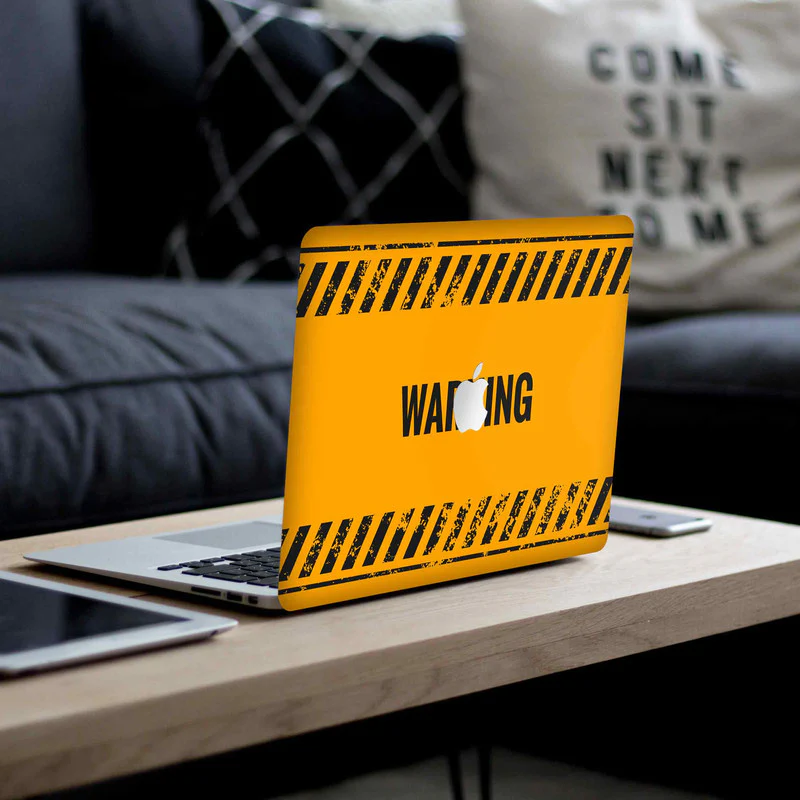 Macbook Warning Laptop Skin - Image 4