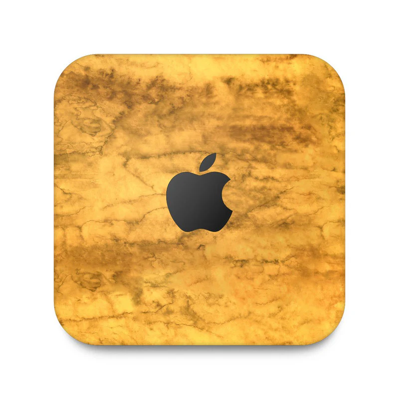 WaterPaint Yellow Skin For Apple Mac Mini