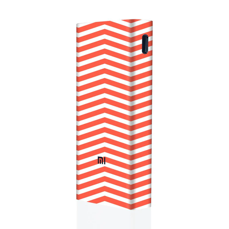 Wave Red Mi Powerbank Skins