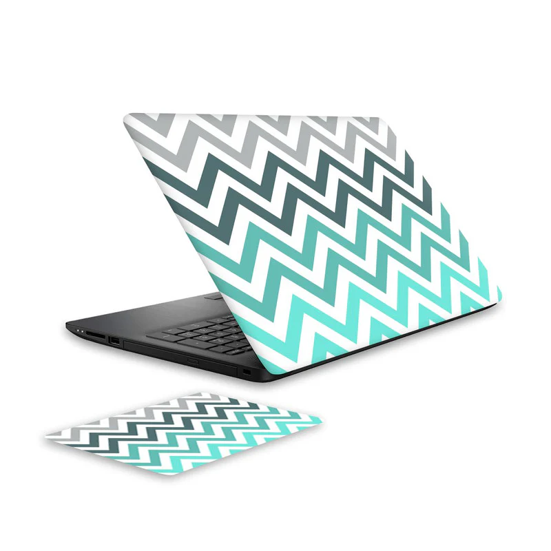 Wave Stripes 1 Laptop Skin and Mouse Pad Combo