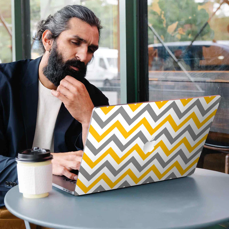 Macbook Wave Stripes 2 Laptop Skins - Image 3