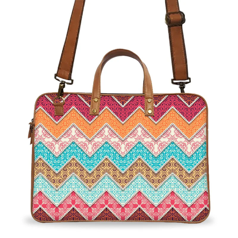 Waves Patterns Deluxe Laptop Bag