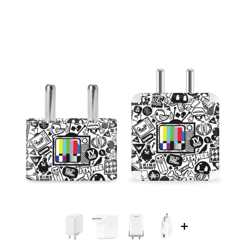 White Abstract Charger Skin
