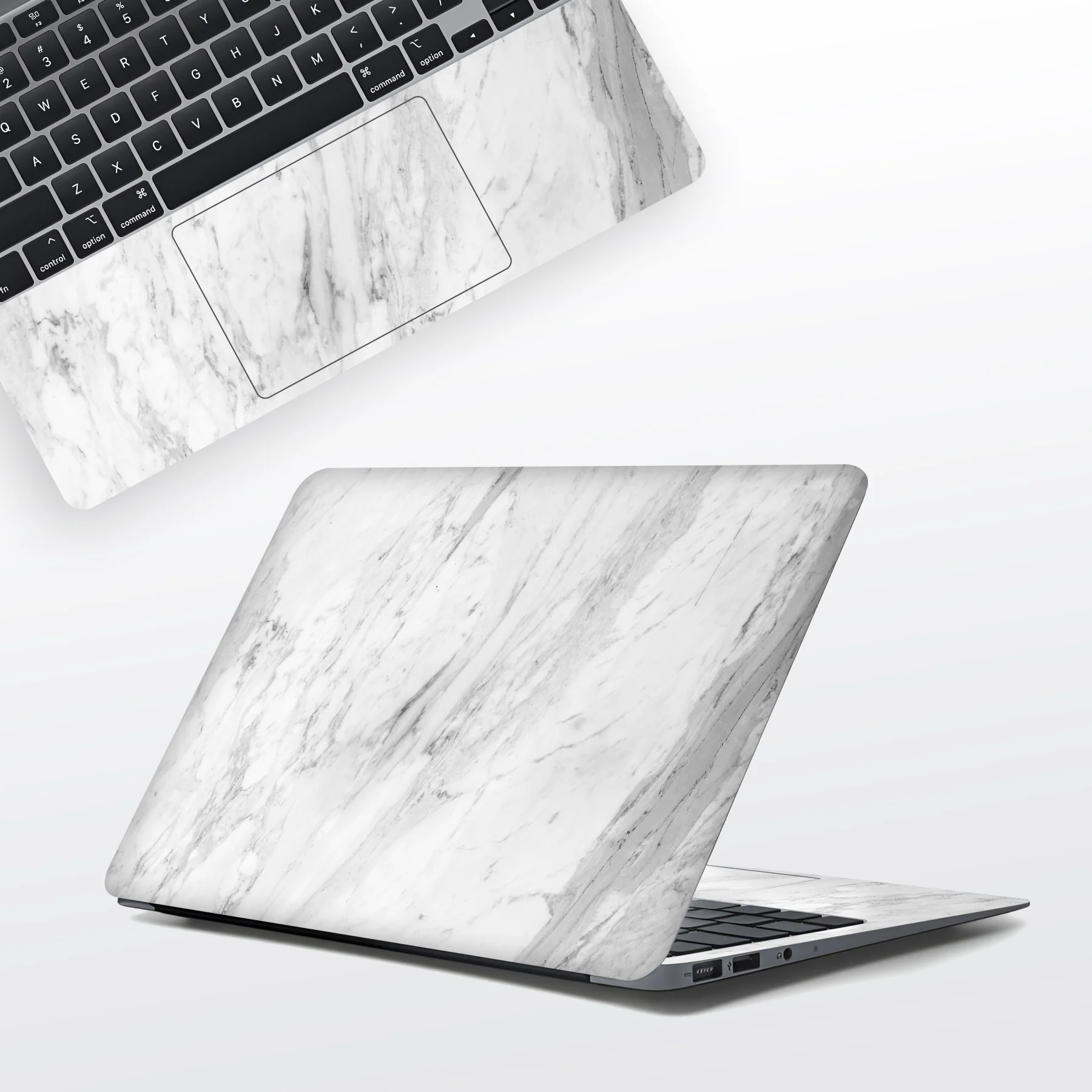 White Luxe Laptop Skin