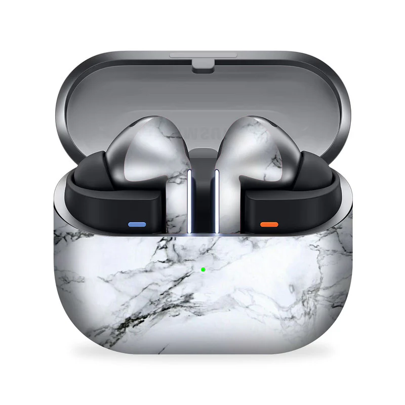 White Marble Samsung Galaxy Buds 3 Pro Skin