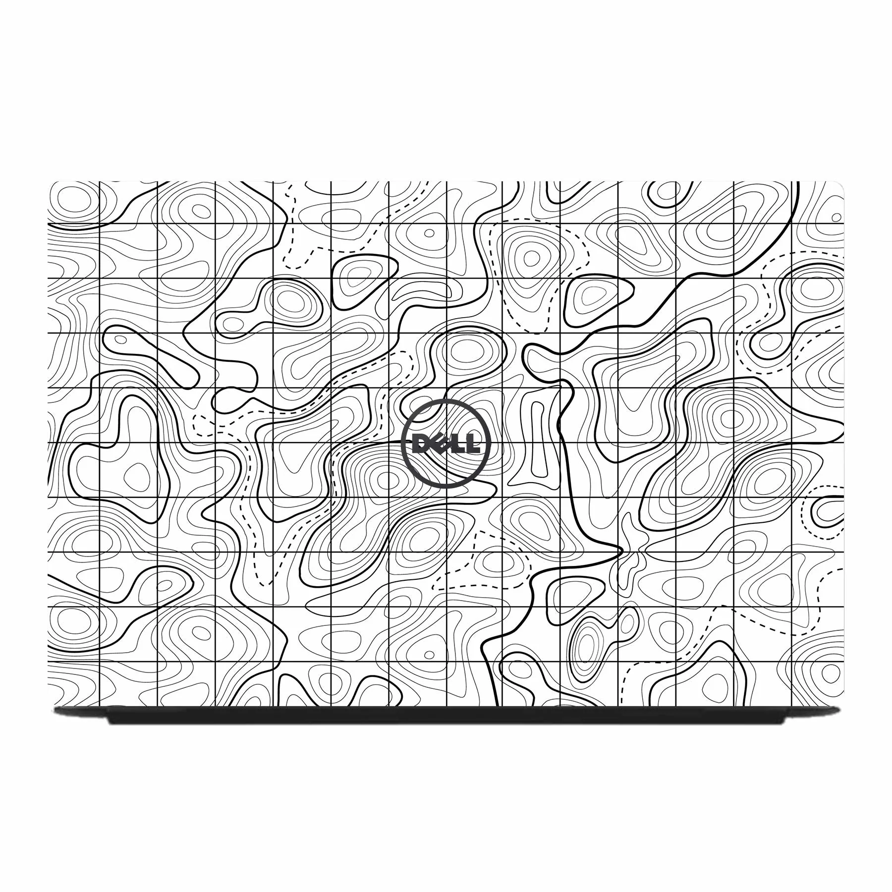 White Topography Exclusive Dell Inspiron 3501 3520 Laptop Skin