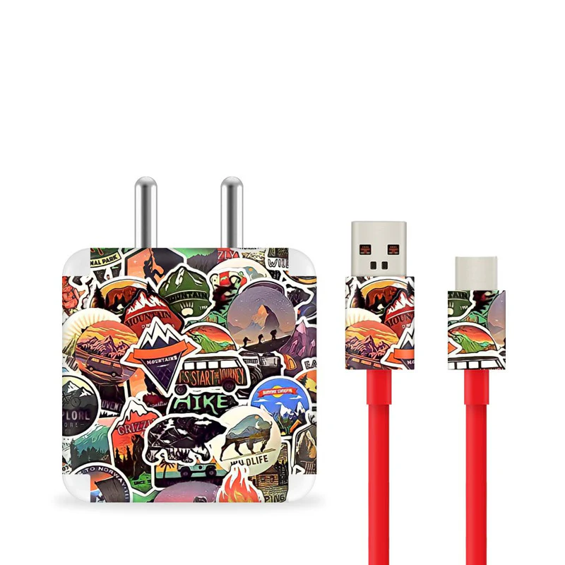 Wonderlust Stickers Charger Skin - Image 2