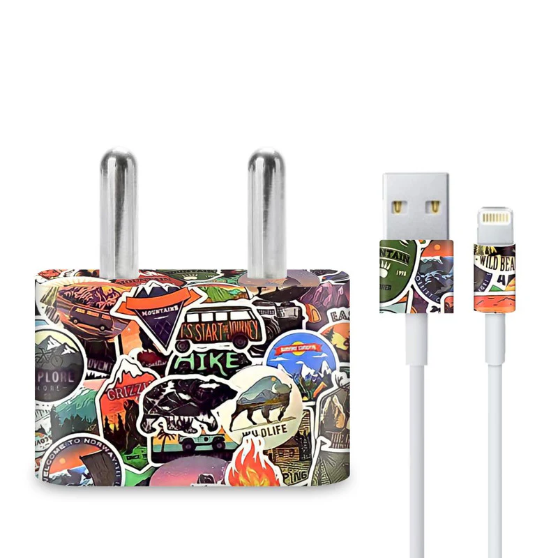 Wonderlust Stickers Charger Skin - Image 3