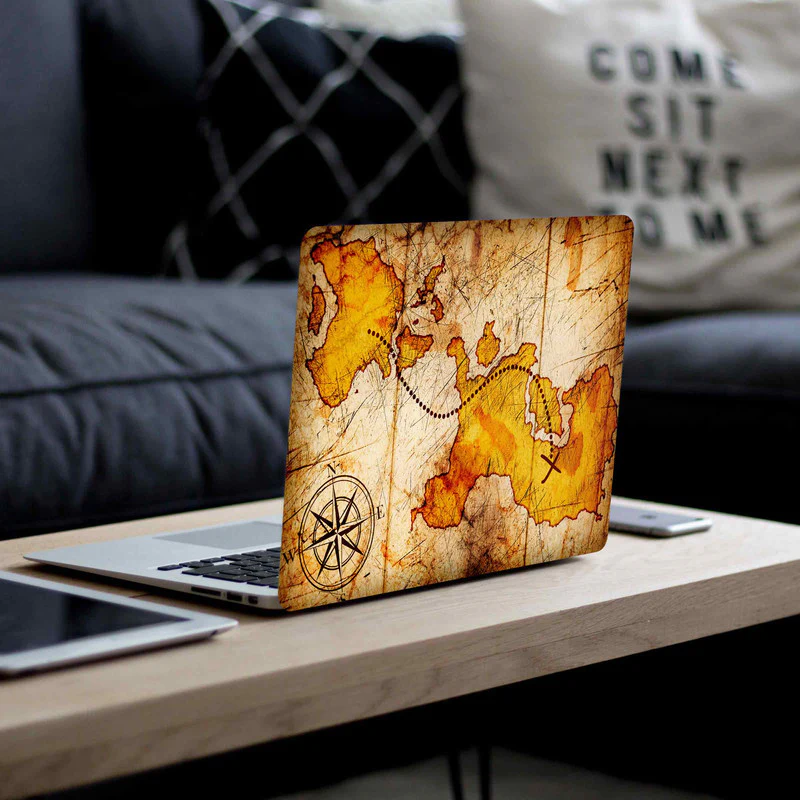 Wood Map 1 Laptop Skin - Image 2