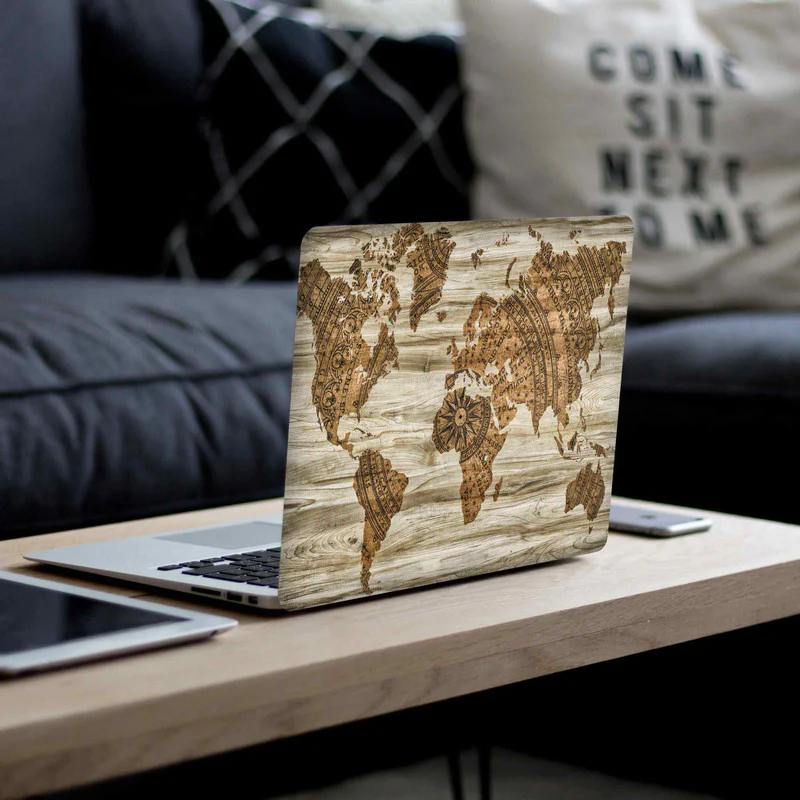 Wood Map 2 Laptop Skin - Image 2