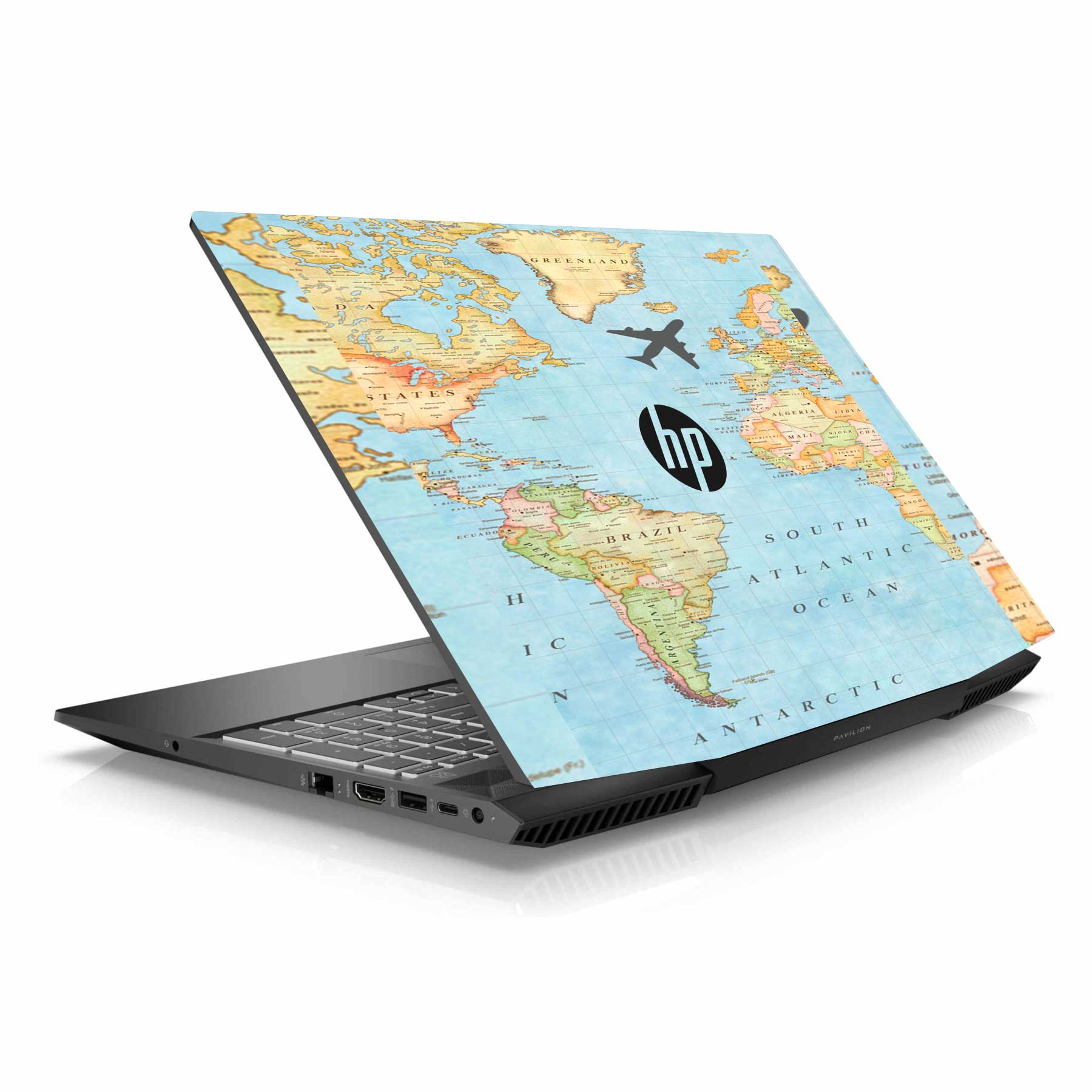 World Map HP Pavilion Gaming 15 CX Series Laptop Skin