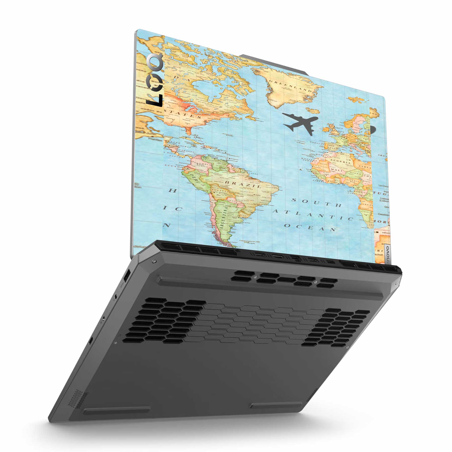 World Map Lenovo LOQ 2024 Laptop Skin