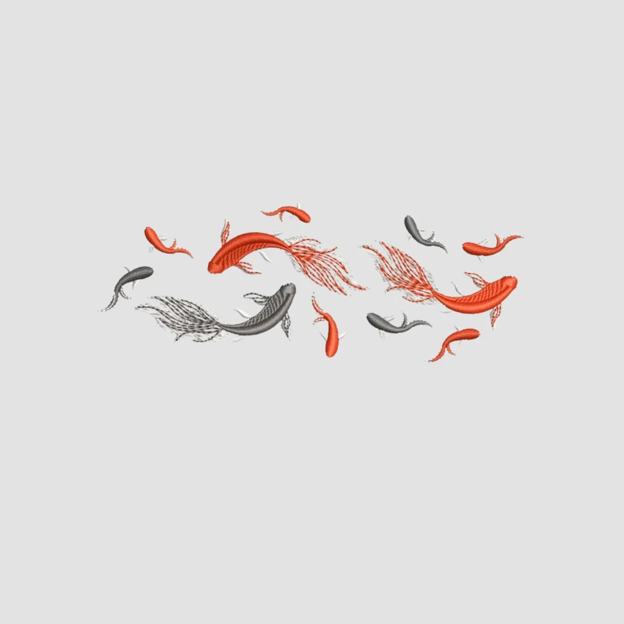 Koi Embroidered White Oversize T-Shirt - Image 2