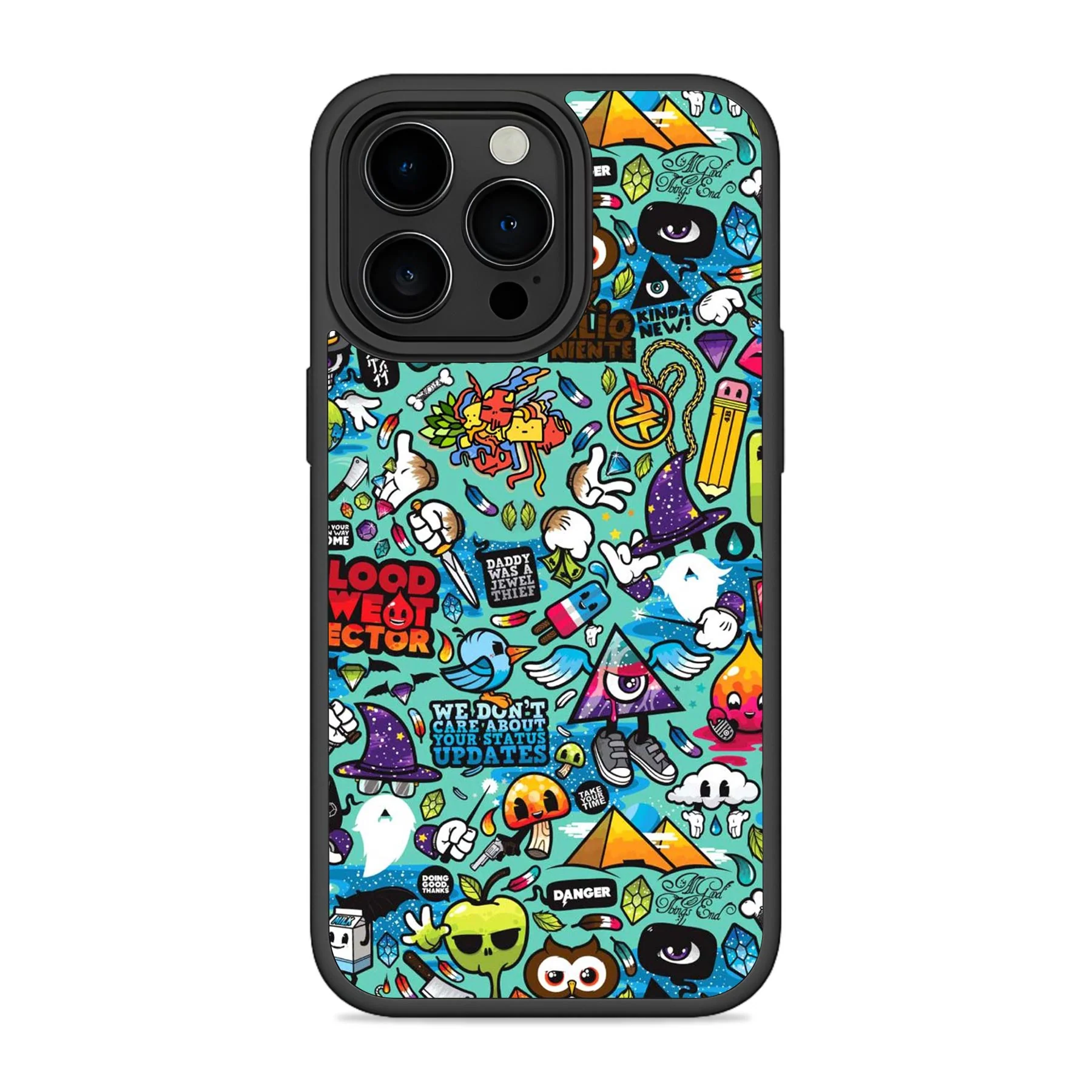 Blue Abstract Mobile Bumper Cover