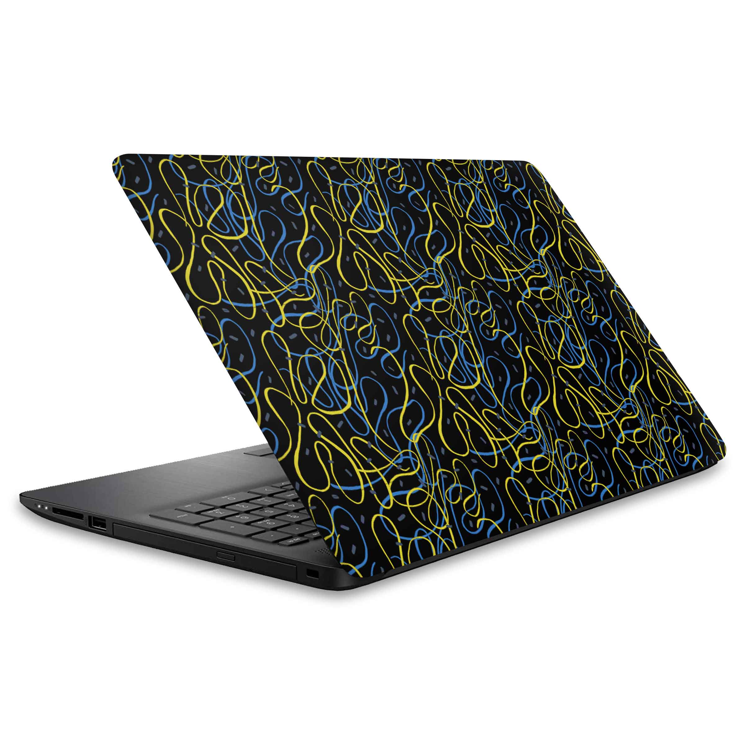 Yellow Blue Threads Design