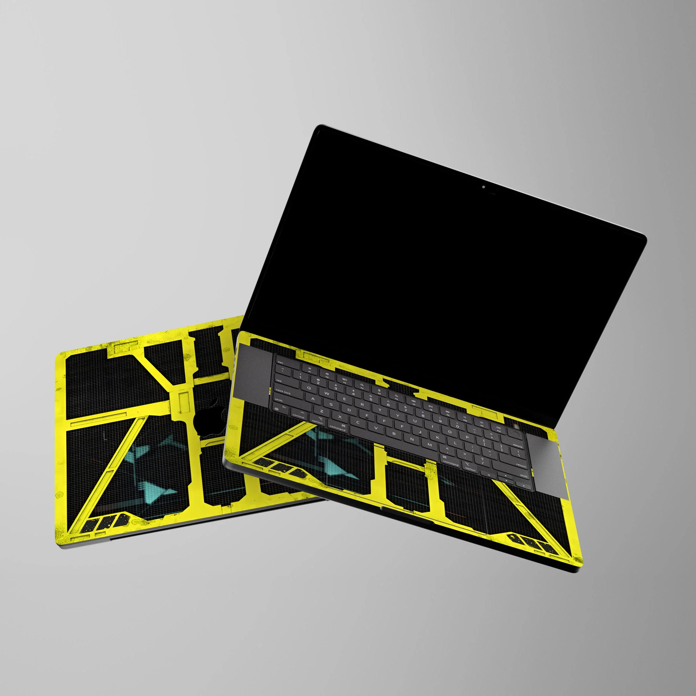 Yellow Cybertech Macbook Skin