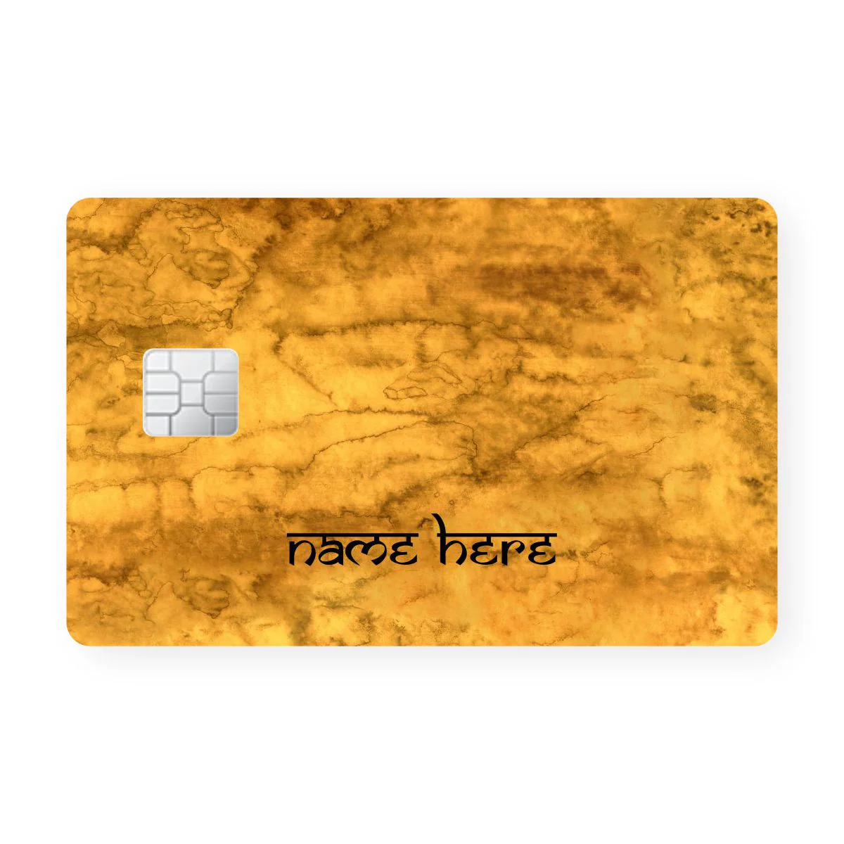 Yellow Waterpaint -Custom Name Card - Image 2